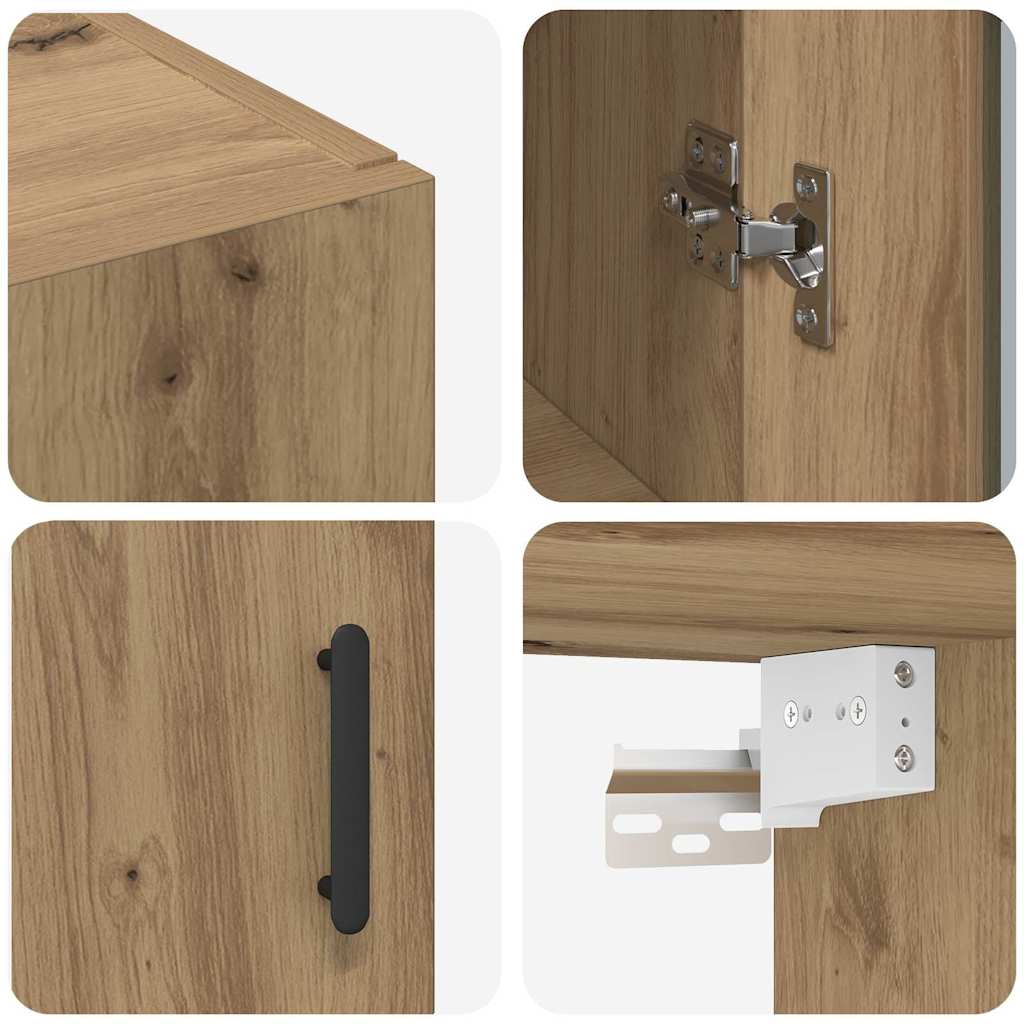 vidaXL Πλαϊνό γραφείο Artisan Oak 69,5 x 34 x 90 εκ.