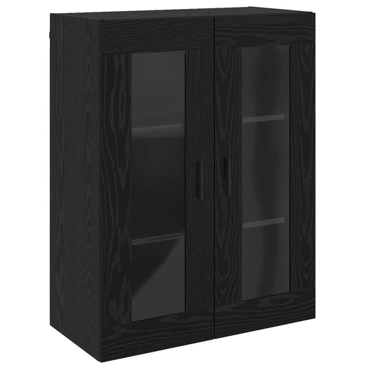 vidaXL Επιτοίχιο ντουλάπι Μαύρο 69,5 x 34 x 90 εκ. Επεξεργασμένο ξύλο