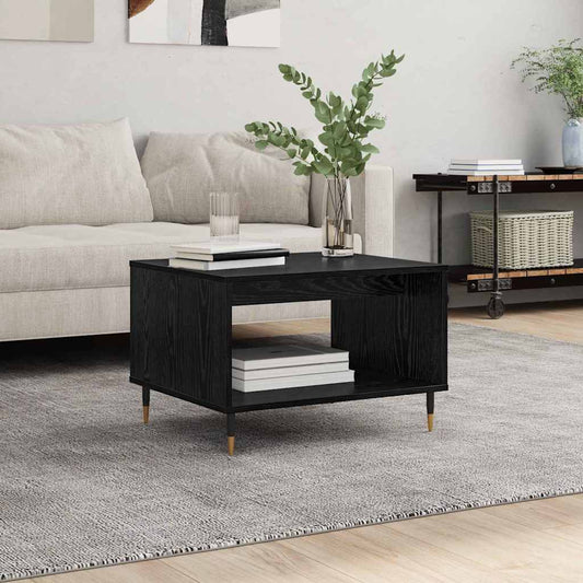 vidaXL Τραπεζάκι σαλονιού Μαύρη δρυς 60 x 50 x 40 εκ
