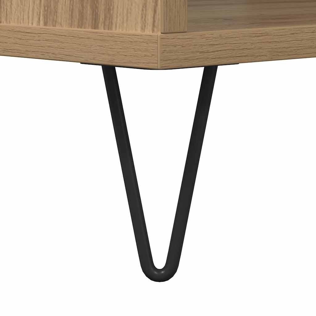 vidaXL Τραπεζάκι σαλονιού artisan δρυς 60 x 50 x 40 εκ