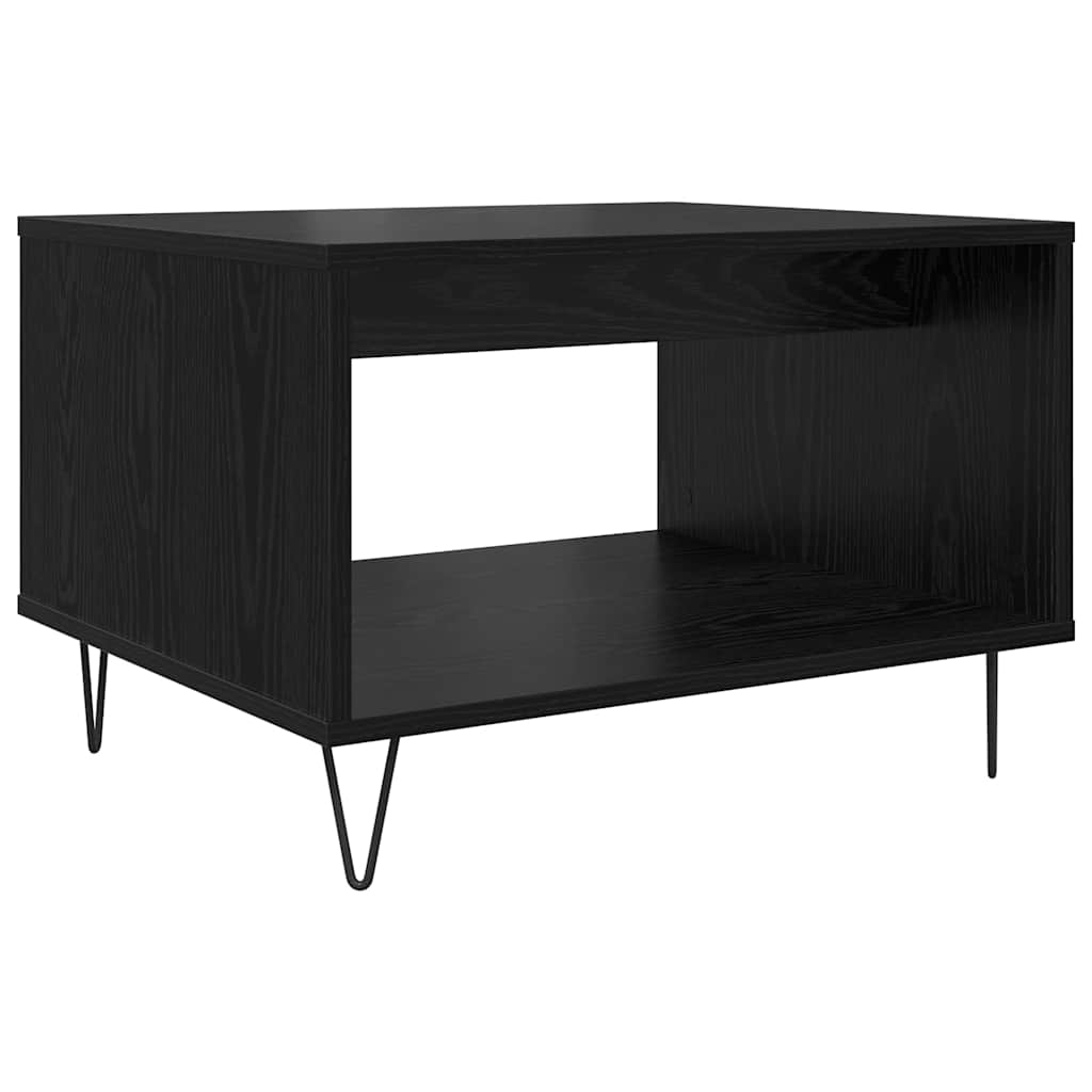 vidaXL Τραπεζάκι σαλονιού Μαύρη δρυς 60 x 50 x 40 εκ