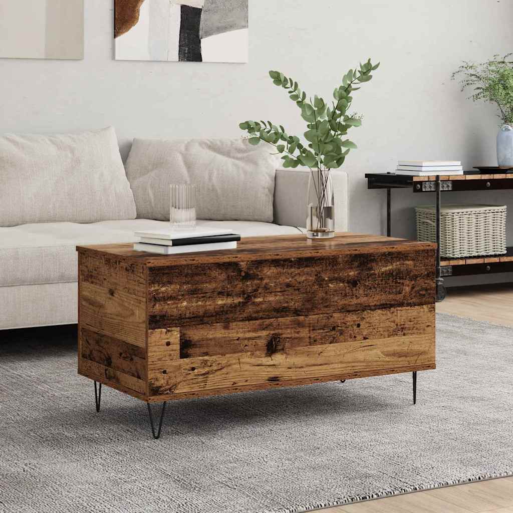 vidaXL Τραπεζάκι σαλονιού Παλαιό ξύλο 90 x 44.5 x 45 εκ.