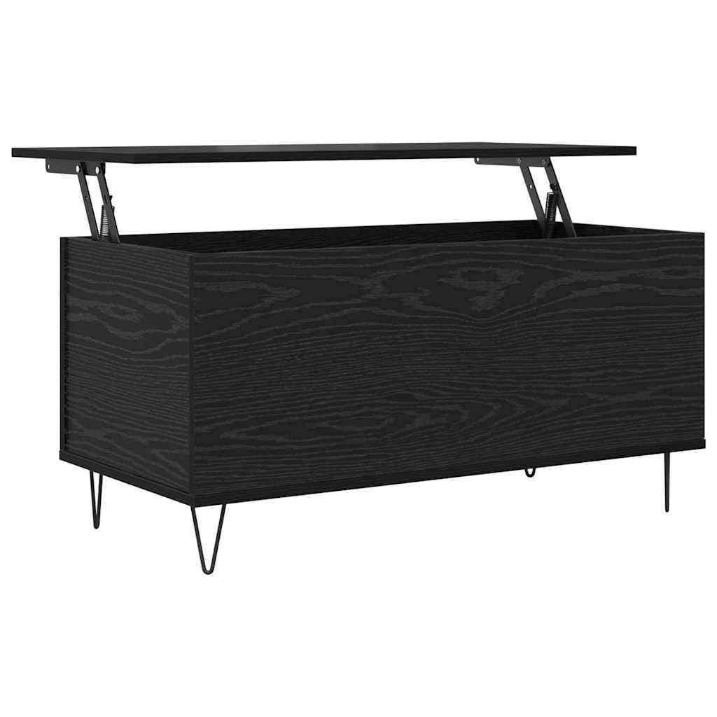 vidaXL Τραπεζάκι σαλονιού Μαύρη δρυς 90 x 44.5 x 45 εκ.