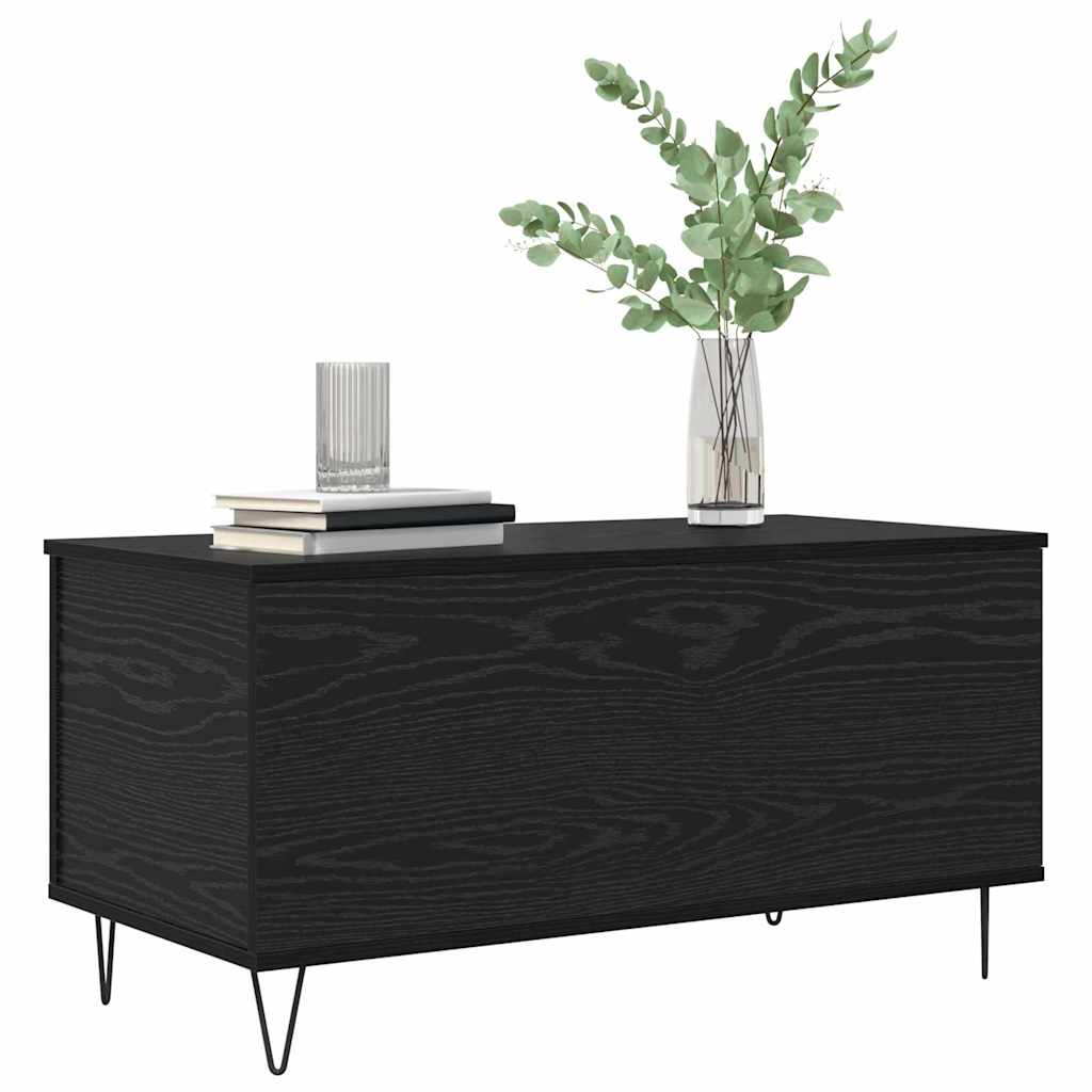 vidaXL Τραπεζάκι σαλονιού Μαύρη δρυς 90 x 44.5 x 45 εκ.