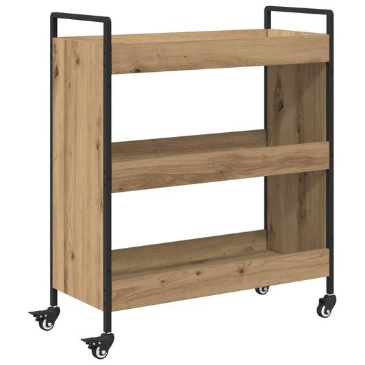 vidaXL Καρότσι Κουζίνας Artisan Oak 70 x 30 x 82 εκ Επεξεργασμένο Ξύλο