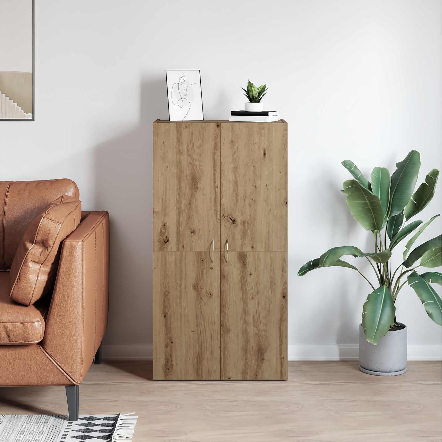 vidaXL Γραφείο Ντουλάπι Παλιό ξύλο 60 x 32 x 115 cm Επεξεργασμένο ξύλο