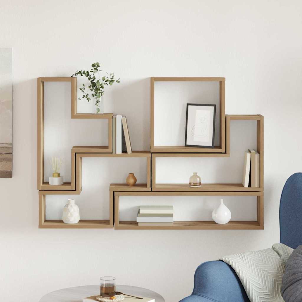 vidaXL Ράφι Τοίχου Επιτοίχιο Artisan Oak 96 x 12 x 64 εκ.