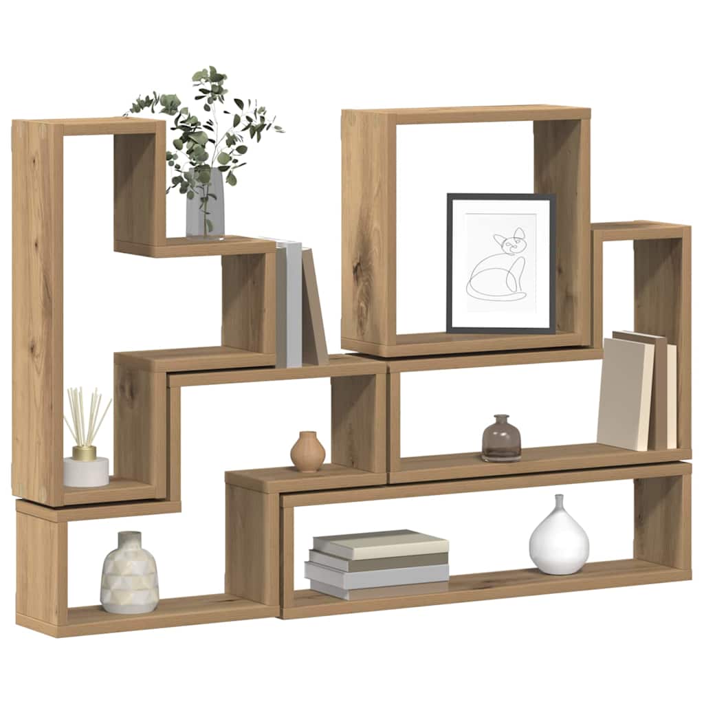 vidaXL Ράφι Τοίχου Επιτοίχιο Artisan Oak 96 x 12 x 64 εκ.