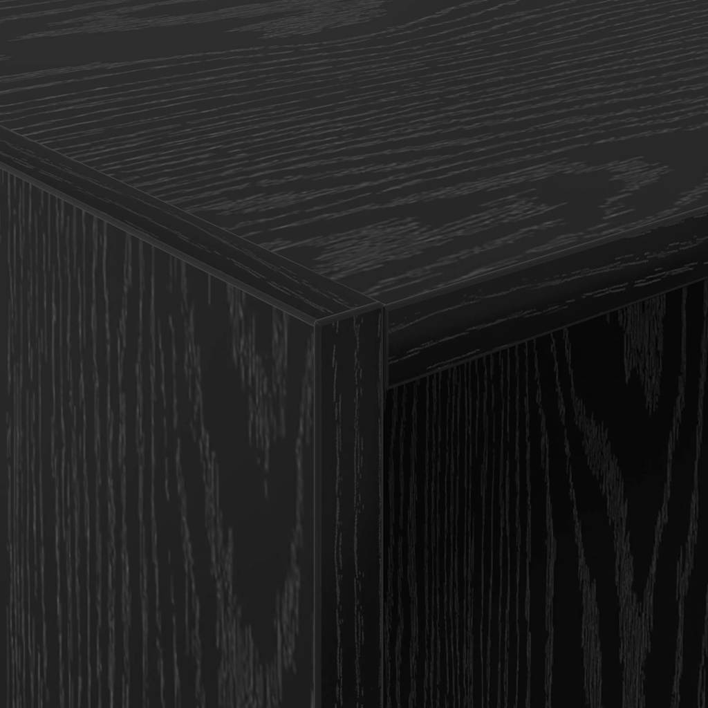 vidaXL Ντουλάπι με ράφι με αποθήκευση Μαύρη Οξυά 41 x 48 x 102 εκ