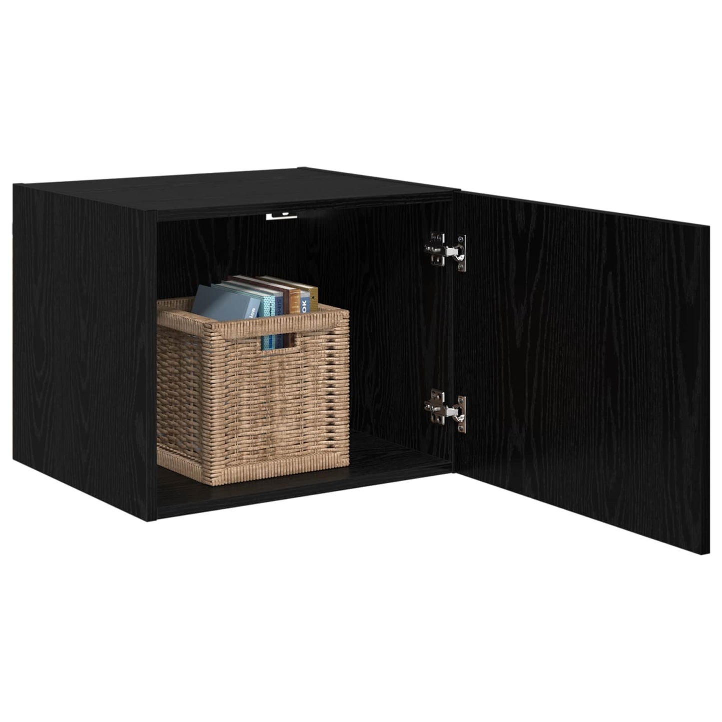 vidaXL Ντουλάπα Τοίχου Επιτοίχιο Μαύρη δρυς 50 x 42.5 x 40 εκ.