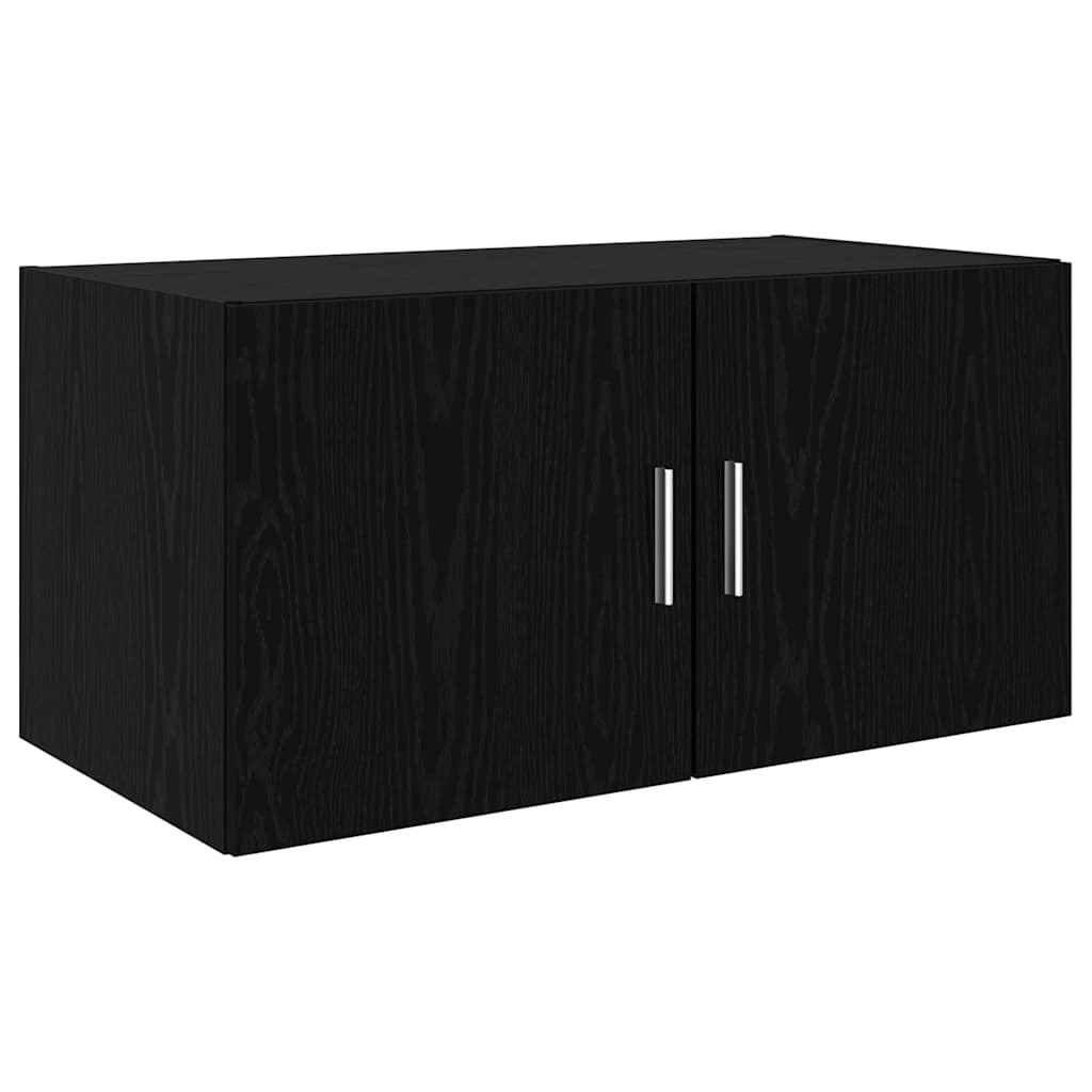 vidaXL Ντουλάπα Τοίχου Μαύρη δρυς 80 x 42.5 x 40 cm Επεξεργασμένο ξύλο