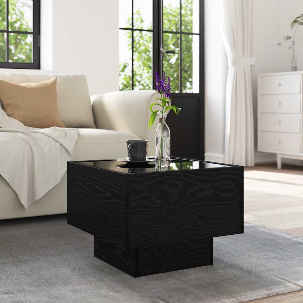vidaXL Τραπεζάκι σαλονιού Μαύρη δρυς 40 x 40 x 30 cm