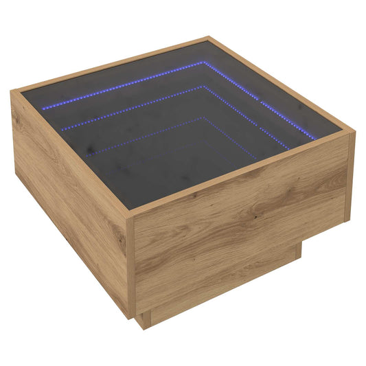 vidaXL Τραπεζάκι σαλονιού artisan δρυς 50 x 50 x 30 εκ