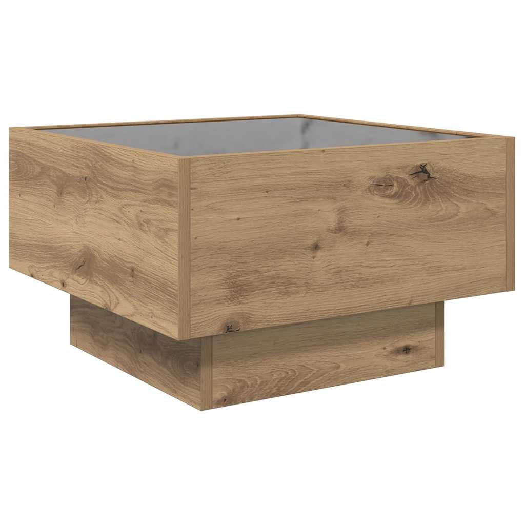 vidaXL Τραπεζάκι σαλονιού artisan δρυς 50 x 50 x 30 εκ