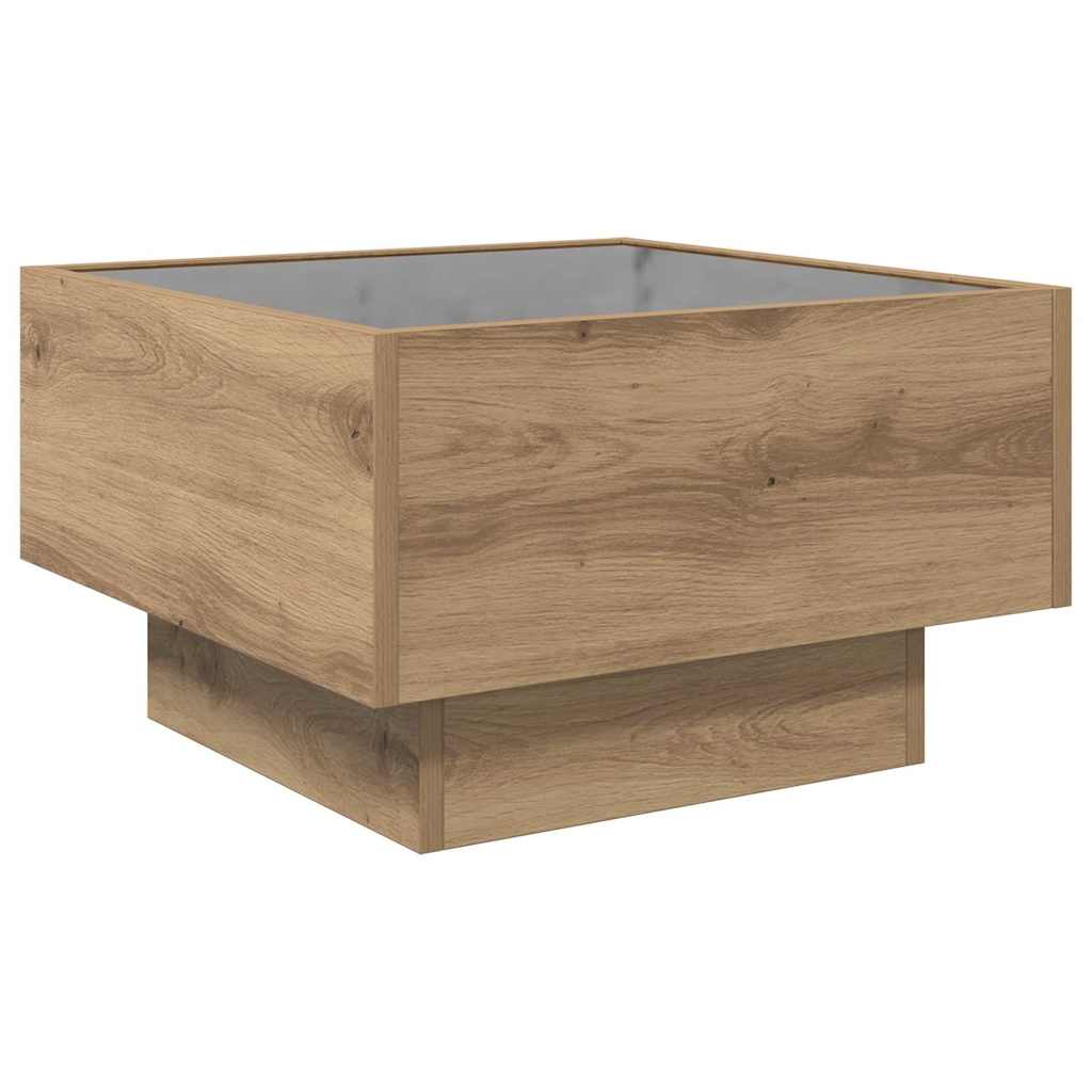 vidaXL Τραπεζάκι σαλονιού artisan δρυς 50 x 50 x 30 εκ
