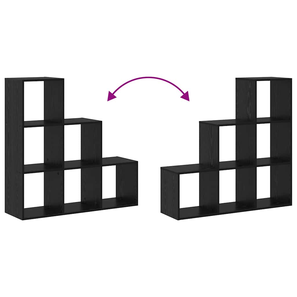 vidaXL Διαχωριστικό Ράφι Δωματίου Μαύρη Οξυά 99 x 29 x 99 εκ
