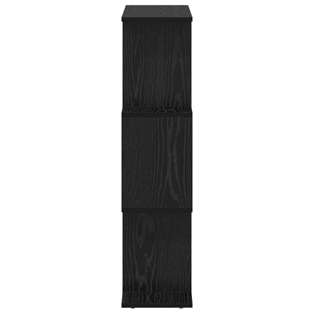 vidaXL Βιβλιοθήκη Μαύρη Οξυά 70 x 14 x 97 εκ. Επεξεργασμένο ξύλο