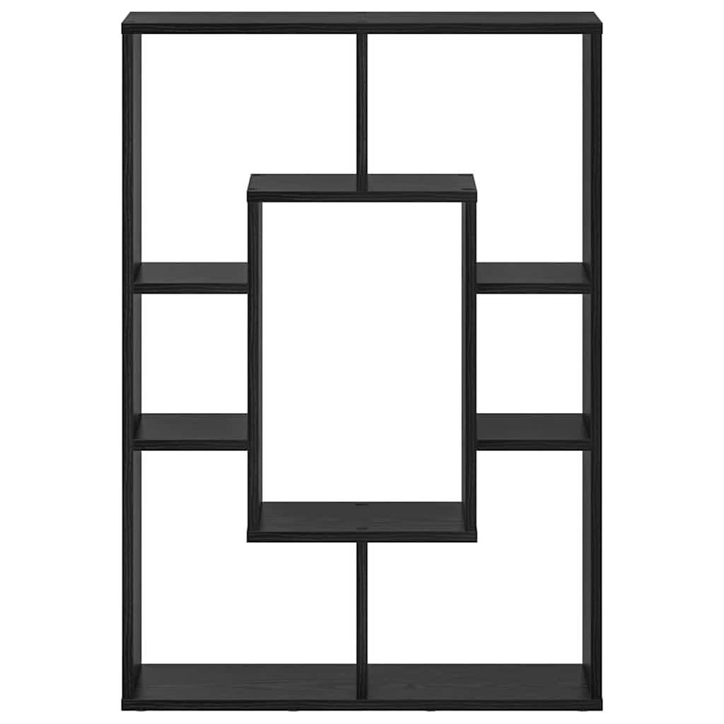 vidaXL Βιβλιοθήκη Μαύρη Οξυά 63 x 20 x 90 εκ Επεξεργασμένο ξύλο