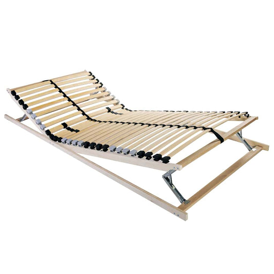 vidaXL Βάση κρεβατιού με λάμες Καφέ 70 x 190 cm Στερεό ξύλο οξιάς