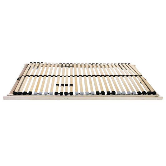 vidaXL Βάση κρεβατιού με λάμες Καφέ 80 x 190 cm Στερεό ξύλο οξιάς