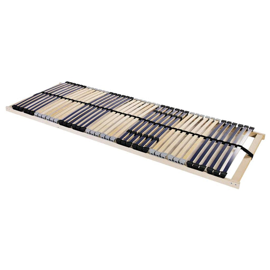vidaXL Βάση κρεβατιού με λάμες Καφέ 70 x 190 cm Στερεό ξύλο οξιάς