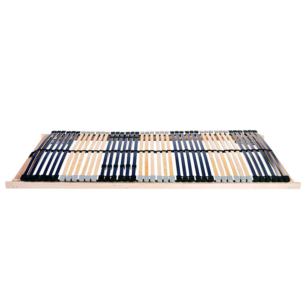 vidaXL Βάση κρεβατιού με λάμες Καφέ 80 x 190 cm Στερεό ξύλο οξιάς