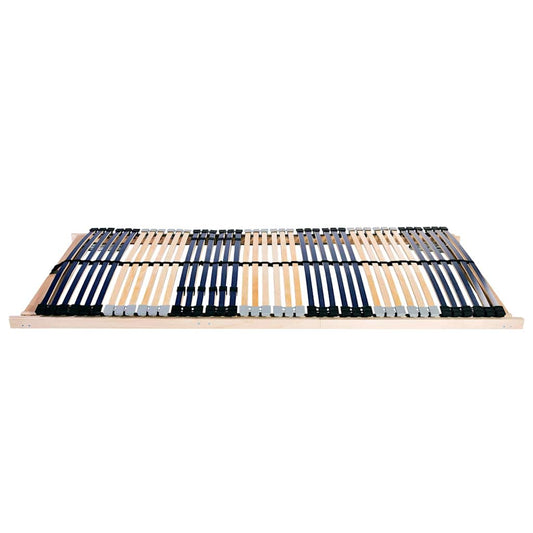 vidaXL Βάση κρεβατιού με λάμες Καφέ 80 x 190 cm Στερεό ξύλο οξιάς