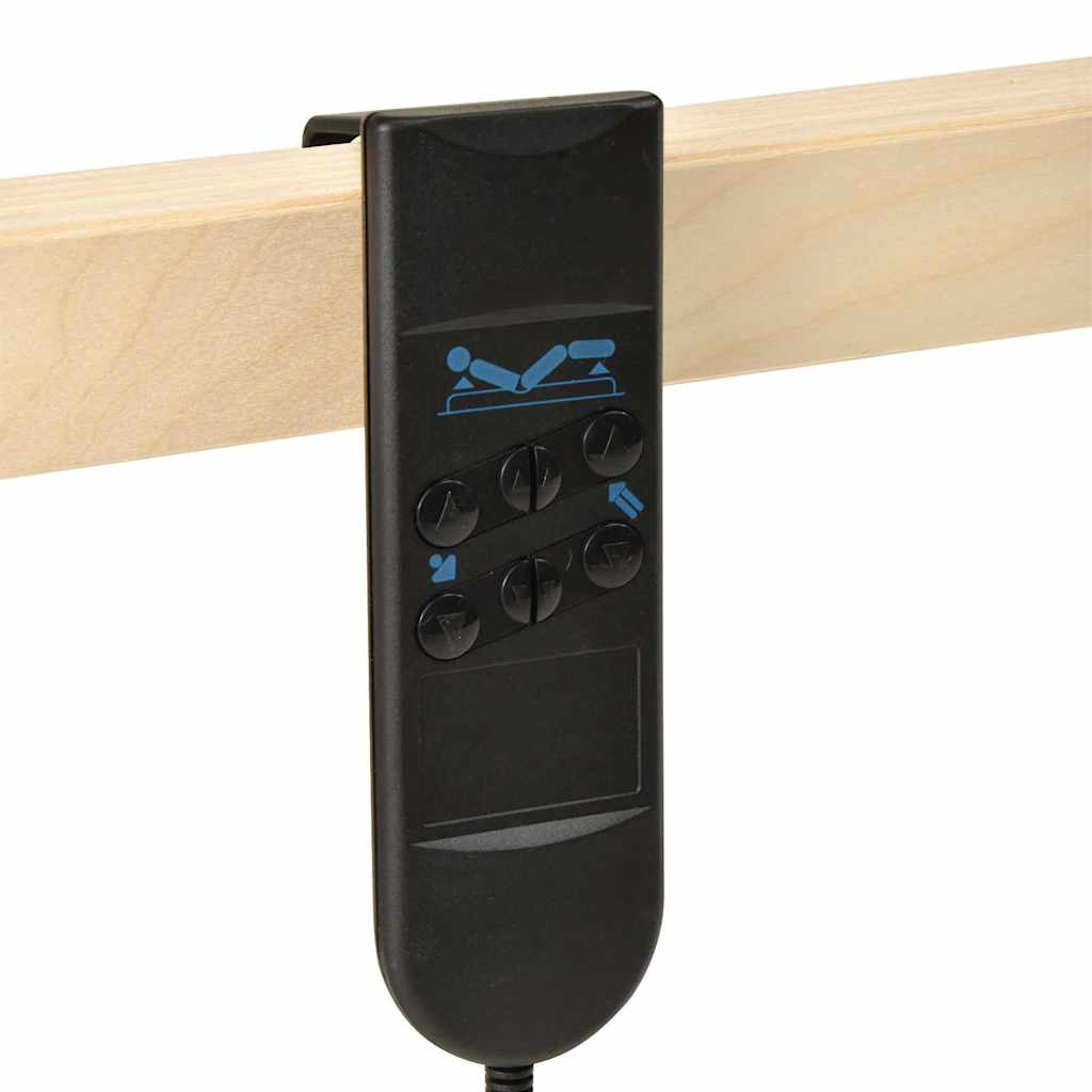 vidaXL Βάση κρεβατιού με λάμες Καφέ 90 x 190 cm Στερεό ξύλο οξιάς