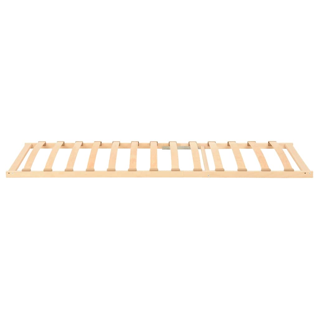 vidaXL Βάση κρεβατιού με λάμες Καφέ 80 x 190 cm Στερεό ξύλο οξιάς