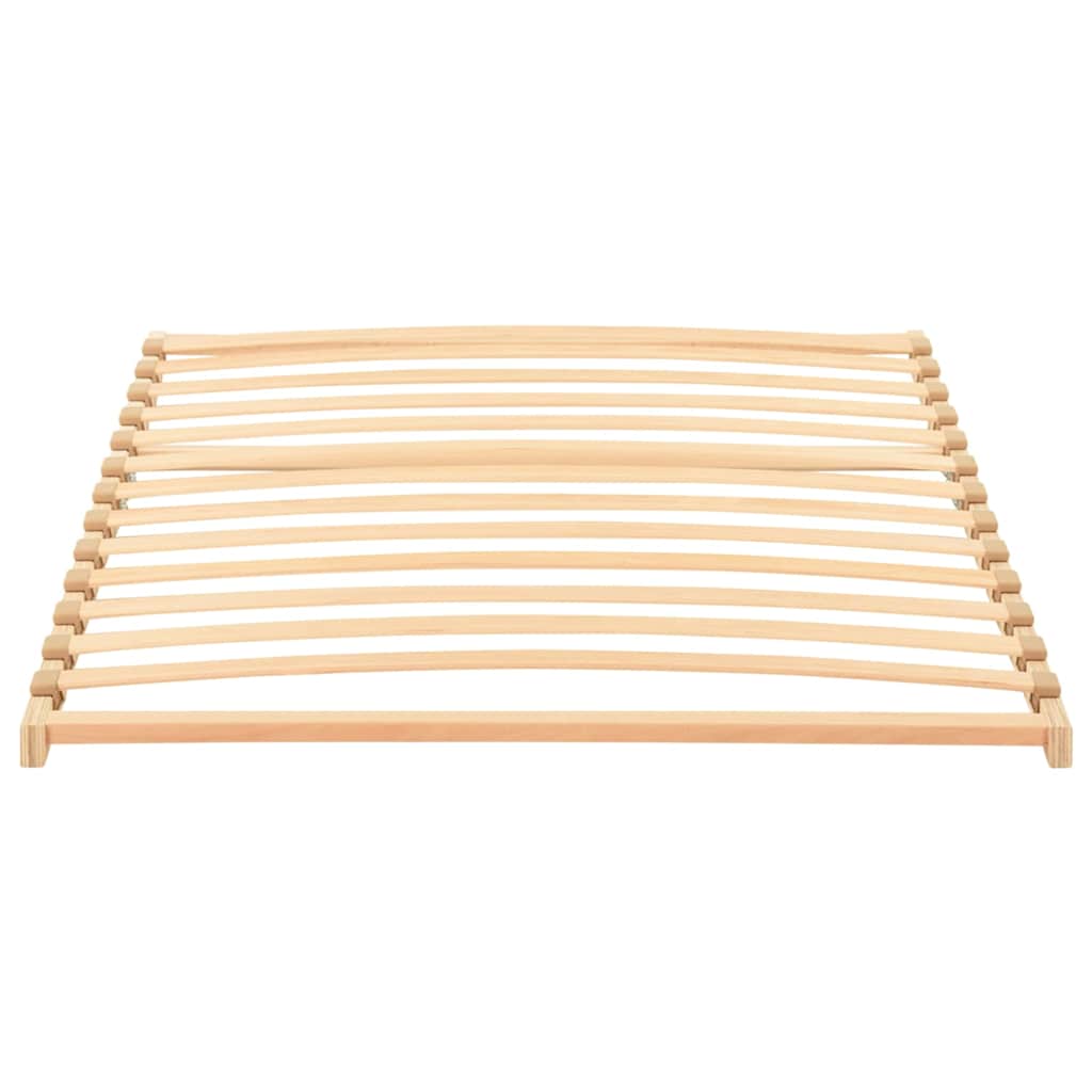 vidaXL Βάση κρεβατιού με λάμες Καφέ 100 x 190 cm Στερεό ξύλο οξιάς