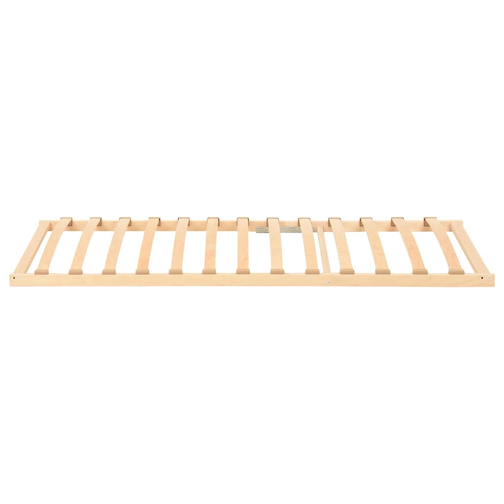 vidaXL Βάση κρεβατιού με λάμες Καφέ 100 x 190 cm Στερεό ξύλο οξιάς