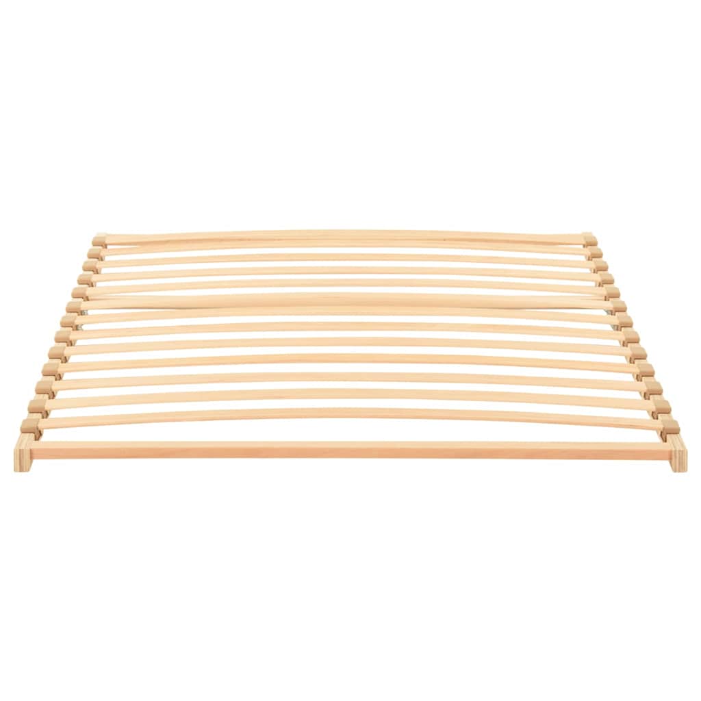 vidaXL Βάση κρεβατιού με λάμες Καφέ 120 x 190 cm Στερεό ξύλο οξιάς
