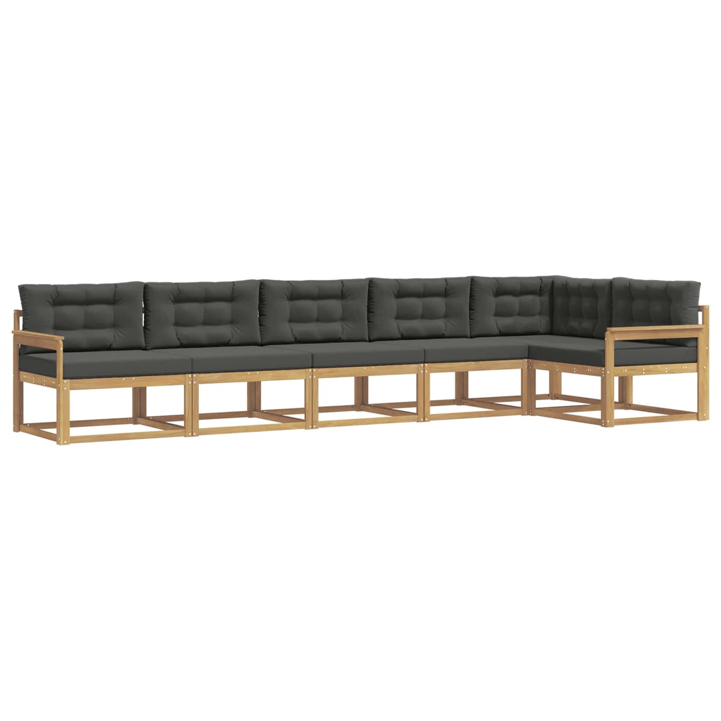 vidaXL Σειρά Καναπέ Εξωτερικού 4 pcs Άσπρο και Ανθρακί Πολυεστέρας