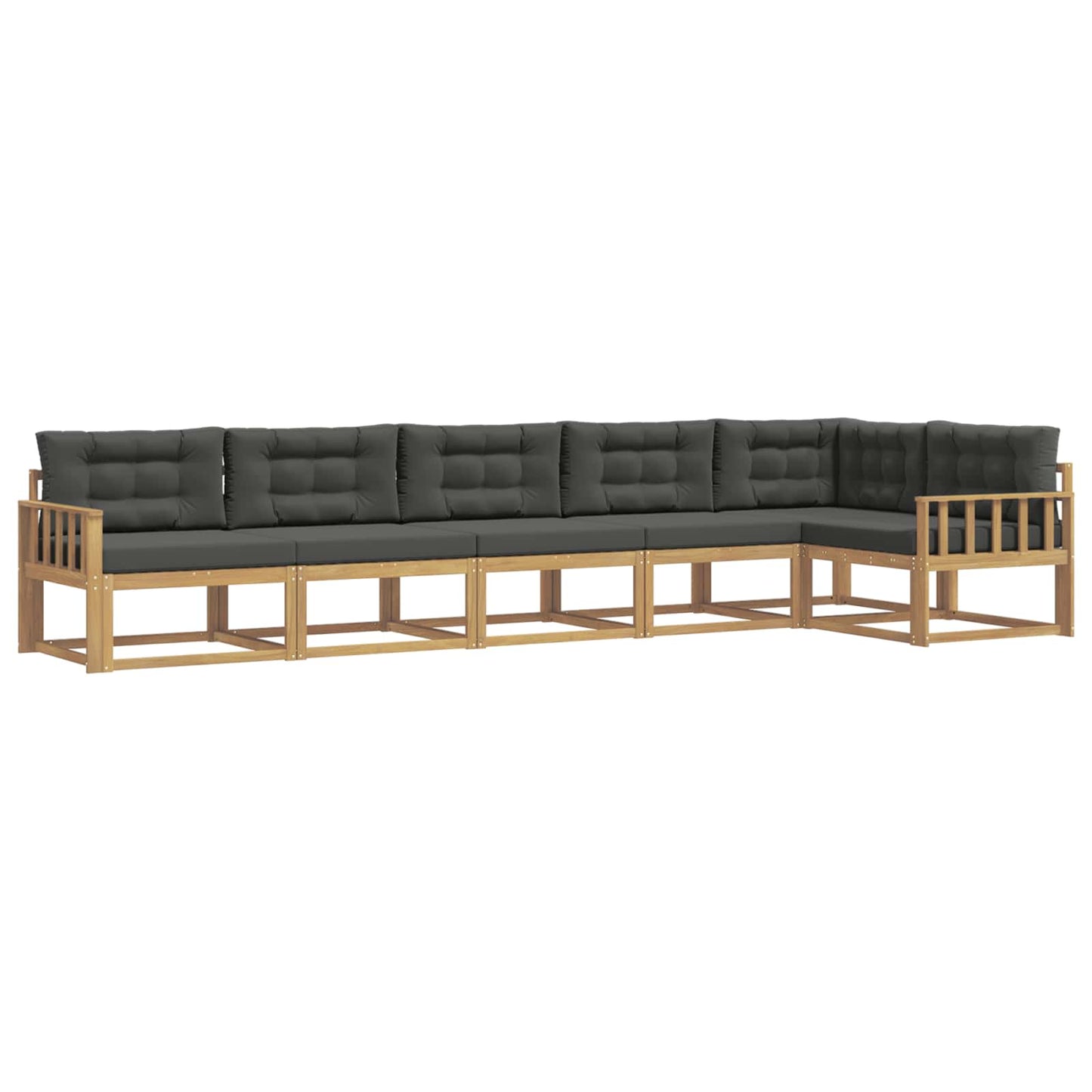 vidaXL Σειρά Καναπέ Εξωτερικού 4 pcs Άσπρο και Ανθρακί Πολυεστέρας