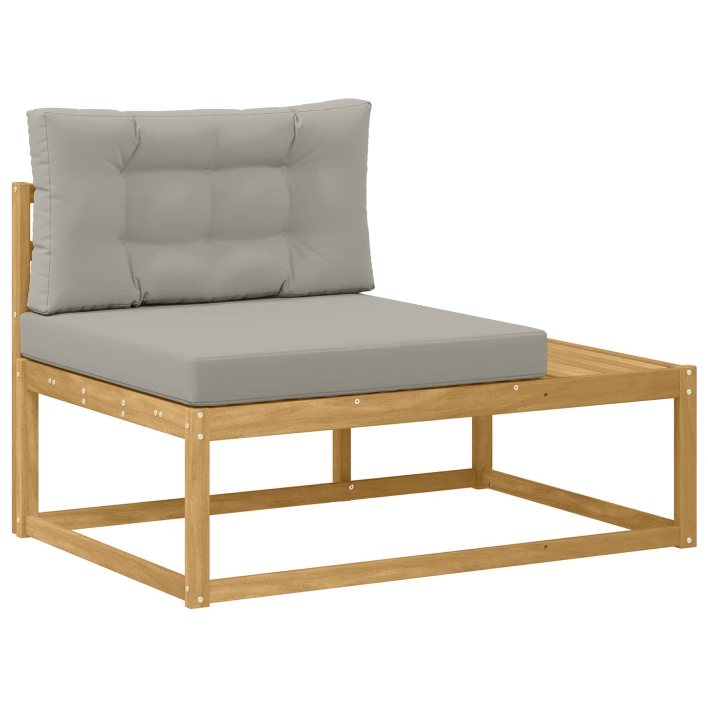 vidaXL Σειρά Καναπέ Εξωτερικού Λευκό 230,5 x 83 x 73 εκ Πολυεστέρας