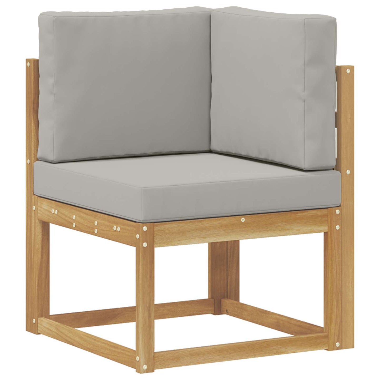vidaXL Σειρά Καναπέ Εξωτερικού 7 pcs Λευκό και Ανοιχτό Γκρι