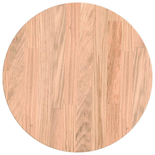 vidaXL Καπάκι τραπεζιού Ανοιχτό καφέ Ø 30 x 2.5 cm Στερεό ξύλο δρυός