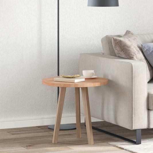 vidaXL Καπάκι τραπεζιού Ανοιχτό καφέ Ø 50 x 2.5 cm Στερεό ξύλο δρυός