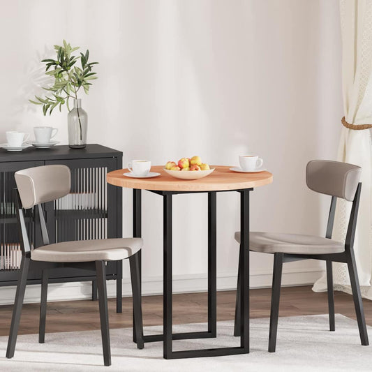 vidaXL Καπάκι τραπεζιού Ανοιχτό καφέ Ø 70 x 2.5 cm Στερεό ξύλο δρυός