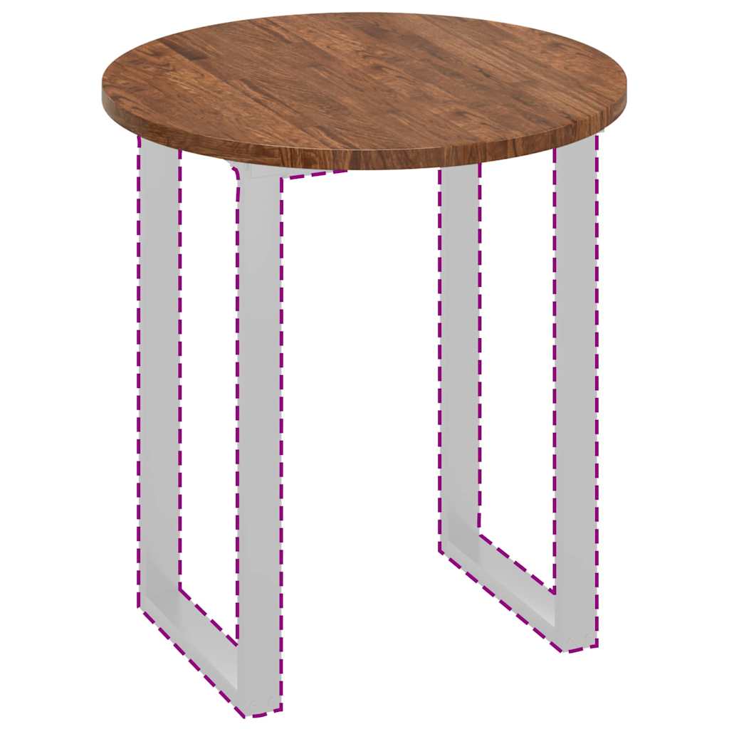 vidaXL Καπάκι τραπεζιού Σκούρο καφέ Σκούρο καφέ Ø 70 x 2.5 cm