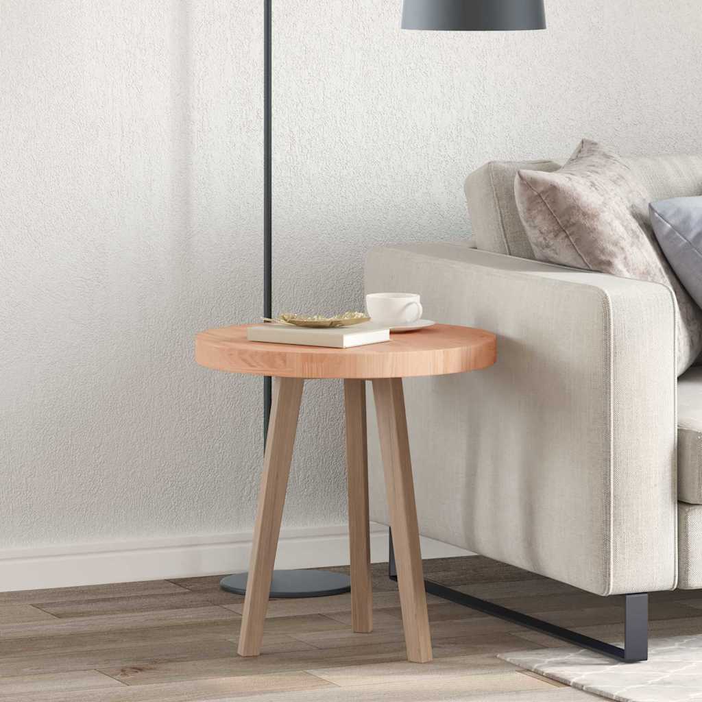 vidaXL Καπάκι τραπεζιού Ανοιχτό καφέ Ø 50 x 4 cm Στερεό ξύλο δρυός