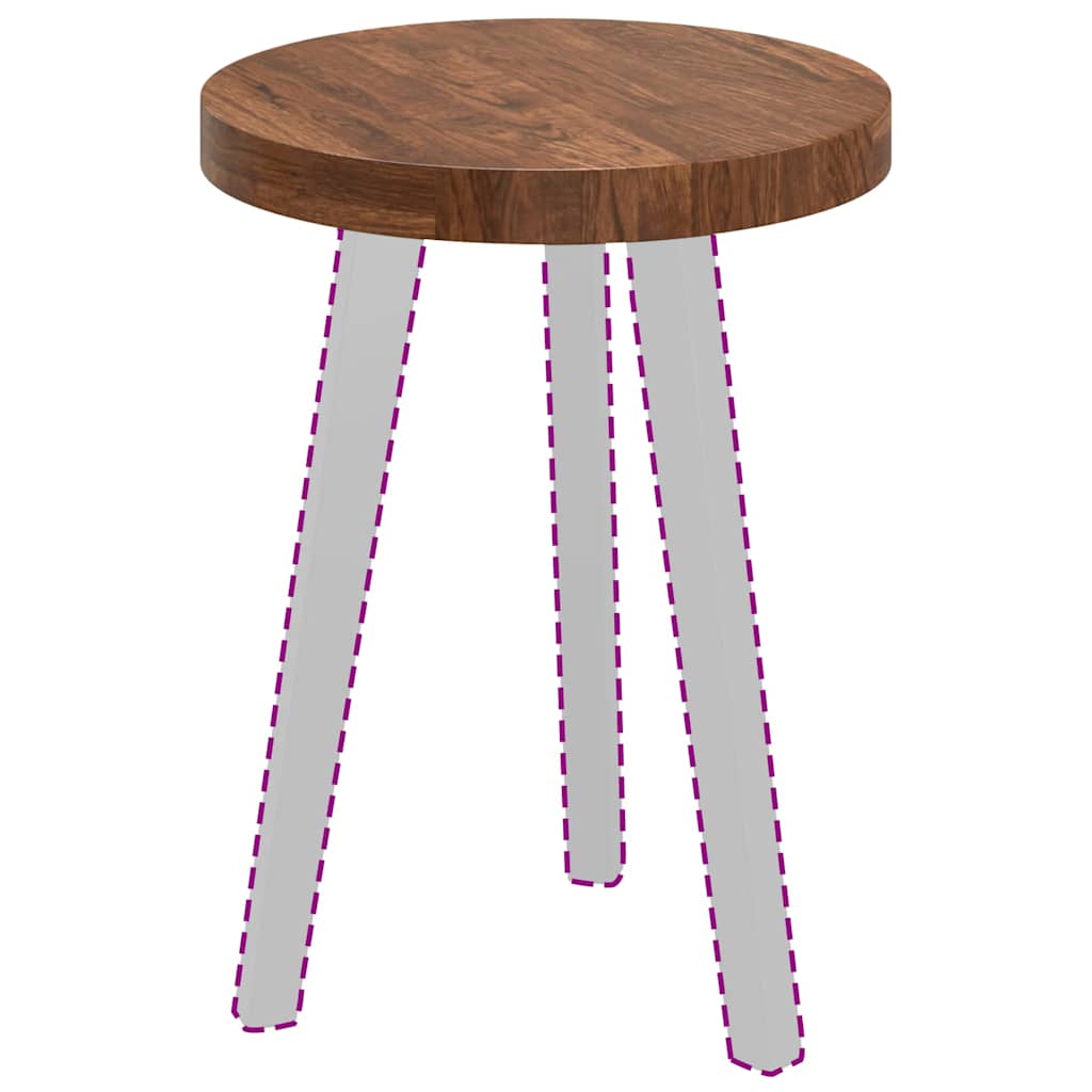 vidaXL Καπάκι τραπεζιού Σκούρο καφέ Σκούρο καφέ Ø 40 x 4 cm