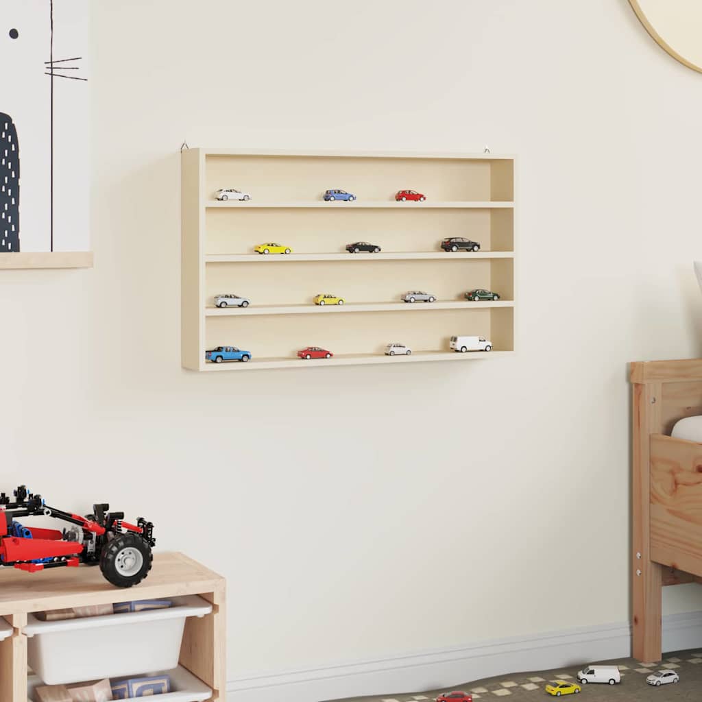 vidaXL Ξύλινη βιτρίνα συλλεκτών Καφέ 60 x 8.5 x 37 εκ. Κόντρα πλακέ