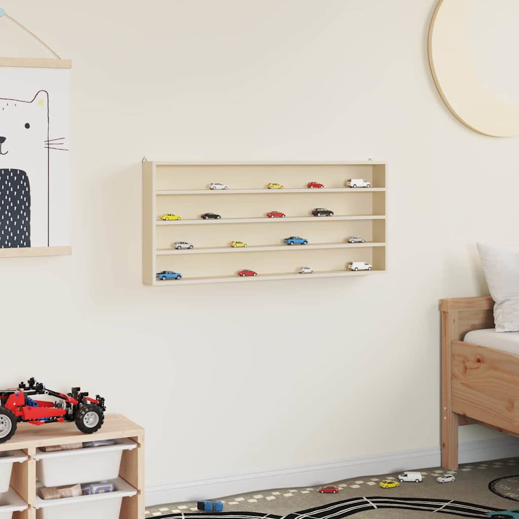 vidaXL Ξύλινη βιτρίνα συλλεκτών Καφέ 80 x 8.5 x 36 εκ. Κόντρα πλακέ