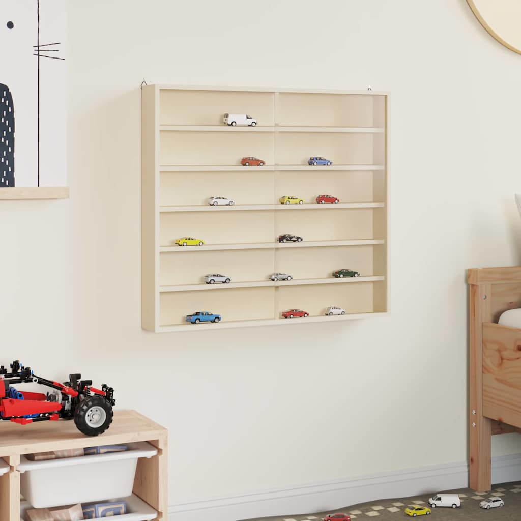 vidaXL Ξύλινη βιτρίνα συλλεκτών Καφέ 60 x 8,5 x 54 εκ. Κόντρα πλακέ