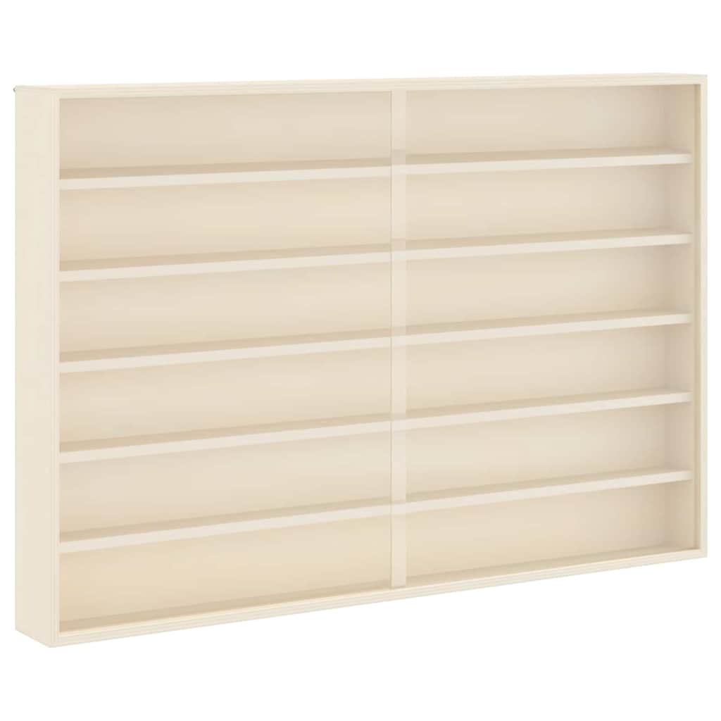 vidaXL Ξύλινη βιτρίνα συλλεκτών Καφέ 80 x 8.5 x 54 εκ. Κόντρα πλακέ