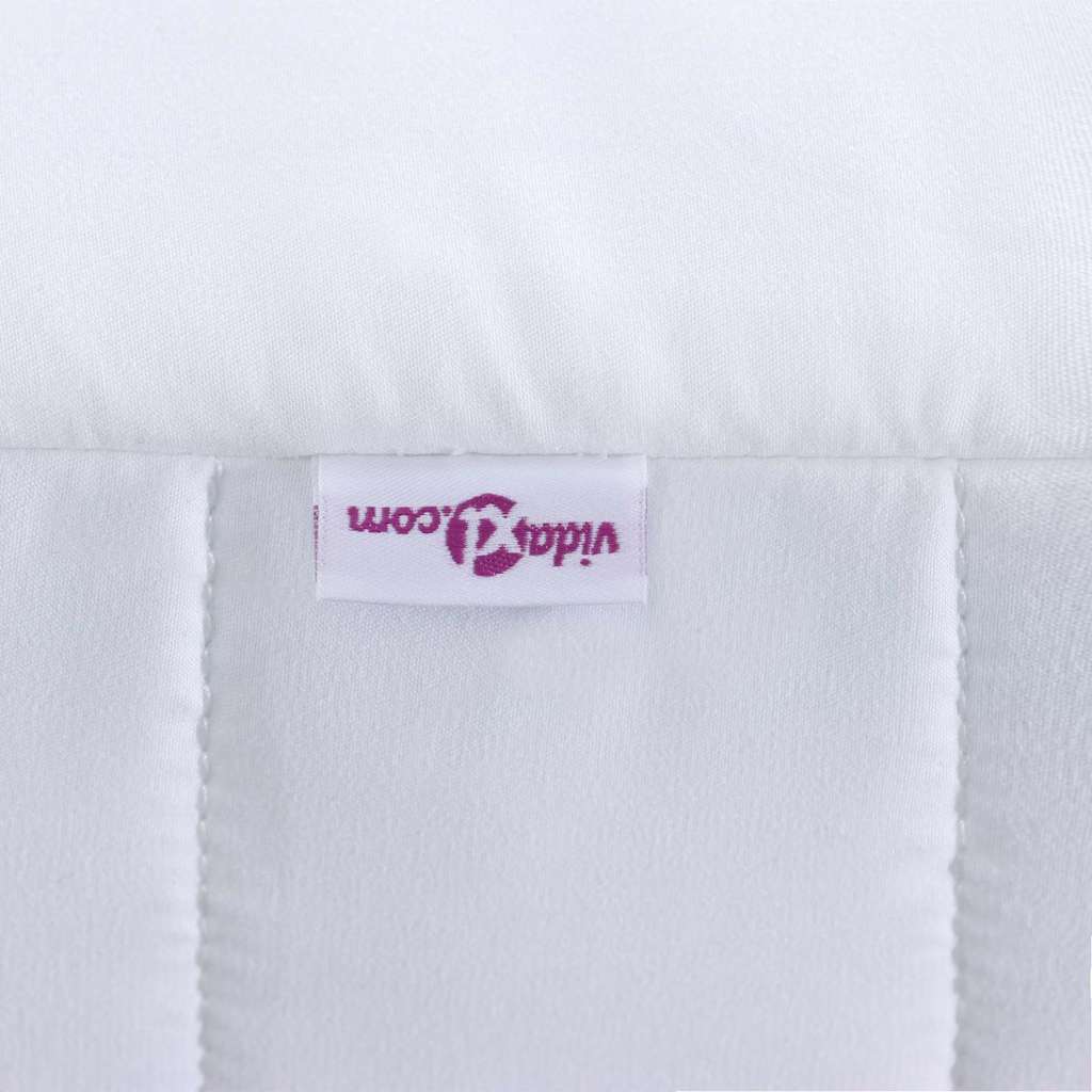 vidaXL Στρώμα αφρού Λευκό 80 x 200 cm ύφασμα