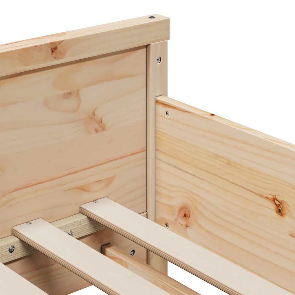 vidaXL Επεκτάσιμη Κρεβατοκάμαρα για Παιδιά Καφέ 80 x 130 / 165 / 200 εκ