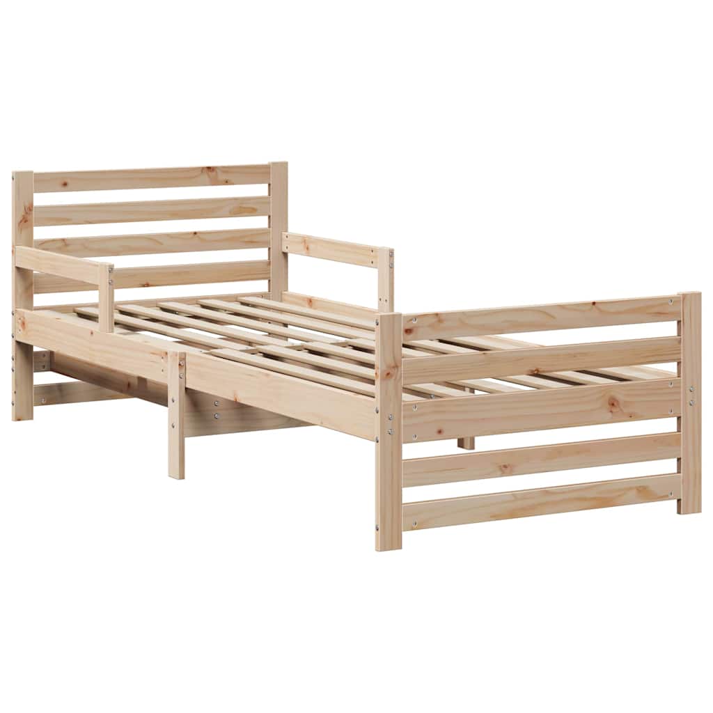 vidaXL Σκελετός Κρεβατιού Καφέ 80 x 200 cm Επεξεργασμένο ξύλο