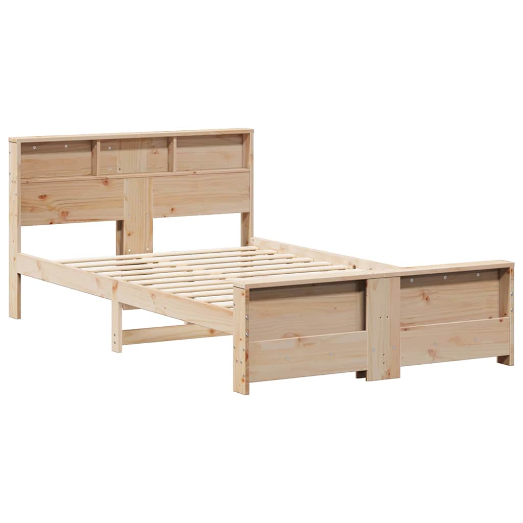 vidaXL Σκελετός Κρεβατιού Καφέ 120 x 190 cm Επεξεργασμένο ξύλο